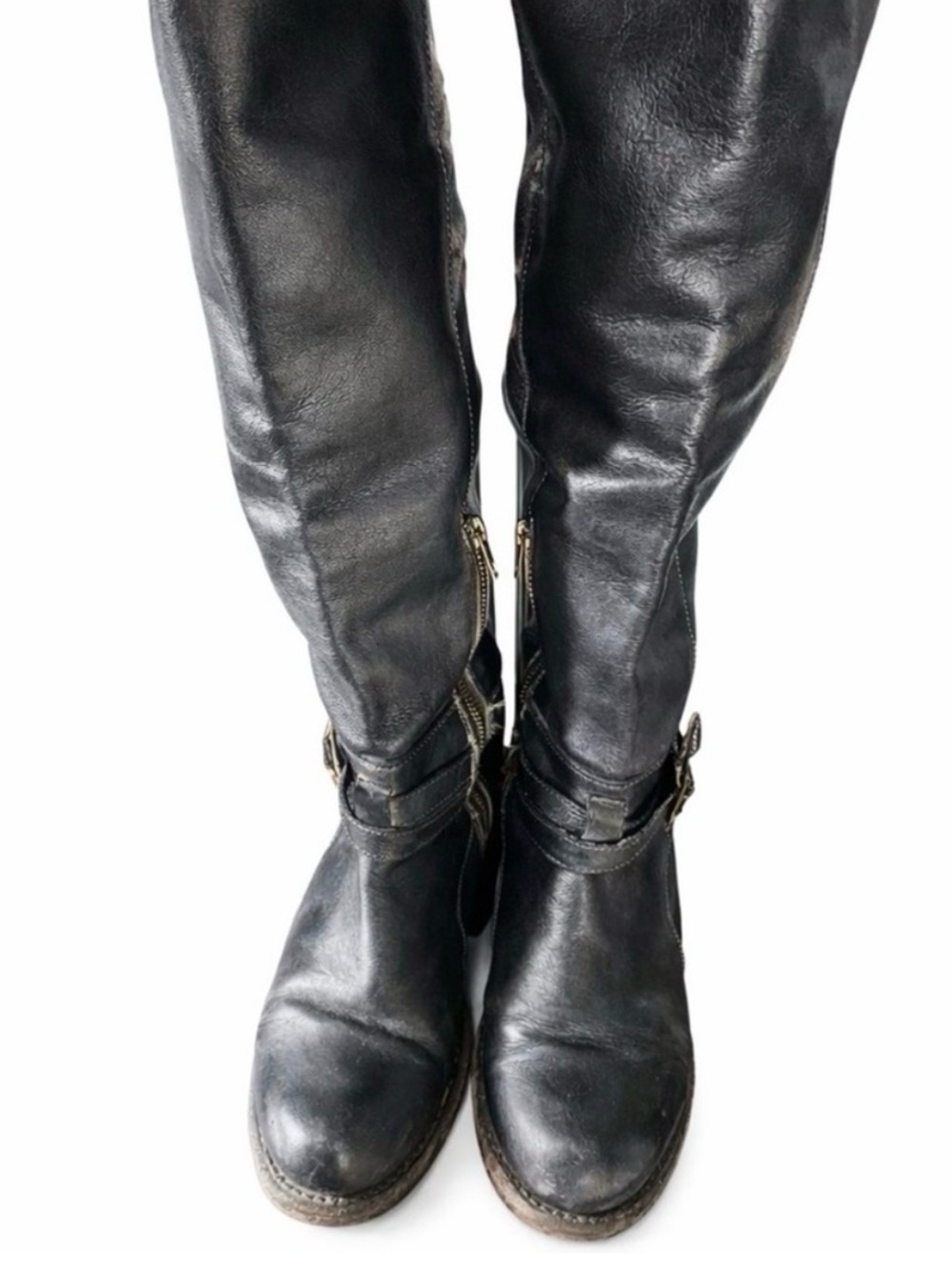 BED|STU π€ Cobbler Series Tall Leather Boots Size 8 Knee High - Picture 2 of 12